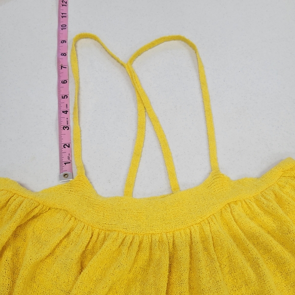 Free People yellow maxi beach city dress knitted jarn size Small - Picture 8 of 13